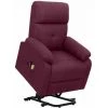 Fauteuil De Massage Inclinable Tissu Violet VidaXL 2 Fauteuil De Massage Inclinable Tissu Violet VidaXL -Pas Cher Fauteuil Magasin 51353050 1