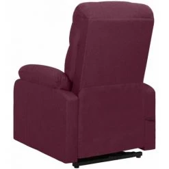 Fauteuil De Massage Inclinable Tissu Violet VidaXL -Pas Cher Fauteuil Magasin 51353050 5