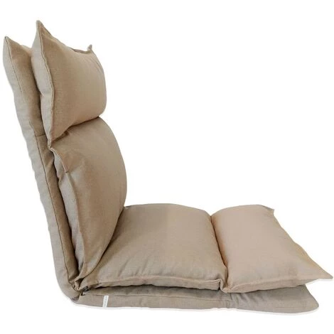 MOBILI REBECCA Rebecca Mobili Chaise De Sol Métal Beige Polyester Relaxante Inclinable 70x56x70 3 MOBILI REBECCA Rebecca Mobili Chaise De Sol Métal Beige Polyester Relaxante Inclinable 70x56x70