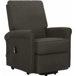 Fauteuil Inclinable Tissu Taupe VidaXL -Pas Cher Fauteuil Magasin 51509145 2
