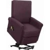 Fauteuil De Massage Inclinable Tissu Violet VidaXL 2 Fauteuil De Massage Inclinable Tissu Violet VidaXL -Pas Cher Fauteuil Magasin 51509162 1