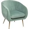Fauteuil Velours Plissé Vert Jade Solaro Atmosphera -Pas Cher Fauteuil Magasin 51771464 1