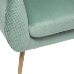 Fauteuil Velours Plissé Vert Jade Solaro Atmosphera 7 Fauteuil Velours Plissé Vert Jade Solaro Atmosphera -Pas Cher Fauteuil Magasin 51771464 2