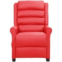 Fauteuil Inclinable Similicuir Rouge VidaXL 9 Fauteuil Inclinable Similicuir Rouge VidaXL -Pas Cher Fauteuil Magasin 51777669 3