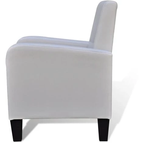 YOUTHUP Fauteuil Blanc Similicuir 6 YOUTHUP Fauteuil Blanc Similicuir – Image 4