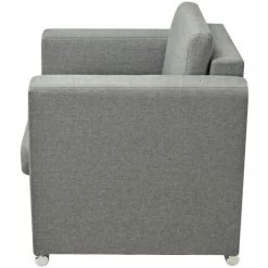 YOUTHUP Fauteuil Gris Clair Tissu -Pas Cher Fauteuil Magasin 51851455 5