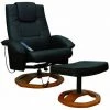 YOUTHUP Fauteuil De Massage Avec Repose-pied Noir Similicuir -Pas Cher Fauteuil Magasin 51854589 1