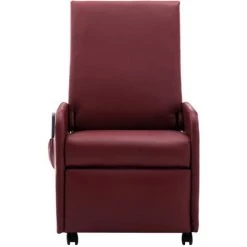 YOUTHUP Fauteuil De Massage Rouge Bordeaux Similicuir - Rouge -Pas Cher Fauteuil Magasin 51861764 3