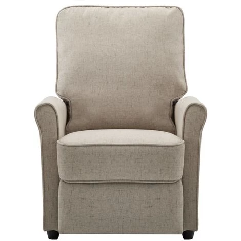 YOUTHUP Fauteuil De Massage Crème Tissu - Crème 6 YOUTHUP Fauteuil De Massage Crème Tissu - Crème – Image 4
