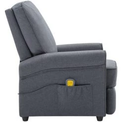 YOUTHUP Fauteuil De Massage Gris Foncé Tissu - Gris 11 YOUTHUP Fauteuil De Massage Gris Foncé Tissu - Gris -Pas Cher Fauteuil Magasin 51861800 5