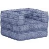 YOUTHUP Fauteuil-canapé Modulaire Indigo Tissu Patchwork - Bleu -Pas Cher Fauteuil Magasin 51861941 1