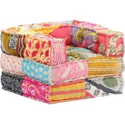 YOUTHUP Fauteuil-canapé Modulaire Tissu Patchwork - Multicolore