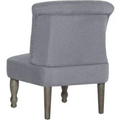 YOUTHUP Chaise Française Gris Clair Tissu - Gris 11 YOUTHUP Chaise Française Gris Clair Tissu - Gris -Pas Cher Fauteuil Magasin 51863610 5