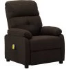 YOUTHUP Fauteuil De Massage Marron Foncé Tissu - Brun -Pas Cher Fauteuil Magasin 51865515 1