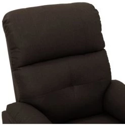 YOUTHUP Fauteuil De Massage Marron Foncé Tissu - Brun -Pas Cher Fauteuil Magasin 51865515 5