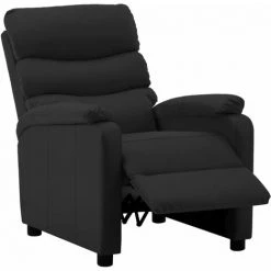 YOUTHUP Fauteuil Inclinable Noir Similicuir - Noir -Pas Cher Fauteuil Magasin 51865526 3