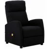 YOUTHUP Fauteuil De Massage Inclinable Noir Tissu - Noir 1 YOUTHUP Fauteuil De Massage Inclinable Noir Tissu - Noir -Pas Cher Fauteuil Magasin 51865564 1