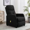 YOUTHUP Fauteuil Inclinable De Massage Noir Tissu - Noir