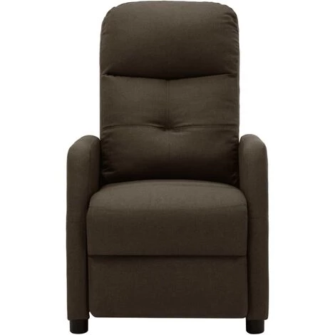 YOUTHUP Fauteuil Inclinable De Massage Marron Tissu - Brun 5 YOUTHUP Fauteuil Inclinable De Massage Marron Tissu - Brun â Image 3