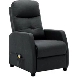 YOUTHUP Fauteuil Inclinable De Massage Gris Foncé Tissu - Gris 8 YOUTHUP Fauteuil Inclinable De Massage Gris Foncé Tissu - Gris -Pas Cher Fauteuil Magasin 51871208 2