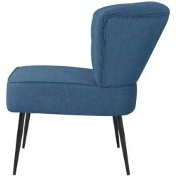 YOUTHUP Chaise De Cocktail Bleu Tissu - Bleu 9 YOUTHUP Chaise De Cocktail Bleu Tissu - Bleu -Pas Cher Fauteuil Magasin 51872705 3