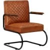 YOUTHUP Fauteuil Marron Clair Cuir Véritable - Brun 1 YOUTHUP Fauteuil Marron Clair Cuir Véritable - Brun -Pas Cher Fauteuil Magasin 51872718 1