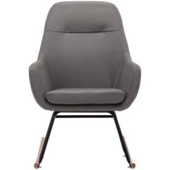 YOUTHUP Chaise à Bascule Gris Clair Tissu - Gris 9 YOUTHUP Chaise à Bascule Gris Clair Tissu - Gris -Pas Cher Fauteuil Magasin 51873479 3