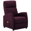 YOUTHUP Fauteuil De Massage Inclinable Violet Tissu - Pourpre -Pas Cher Fauteuil Magasin 51873487 1