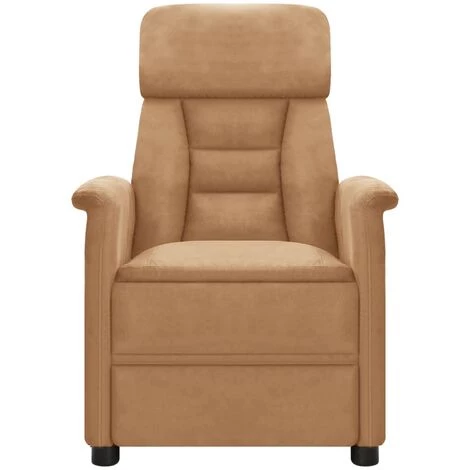 YOUTHUP Fauteuil Inclinable De Massage Taupe Similicuir Daim - Taupe 5 YOUTHUP Fauteuil Inclinable De Massage Taupe Similicuir Daim - Taupe – Image 3