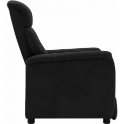 YOUTHUP Fauteuil Inclinable Noir Similicuir Daim - Noir -Pas Cher Fauteuil Magasin 51874515 5