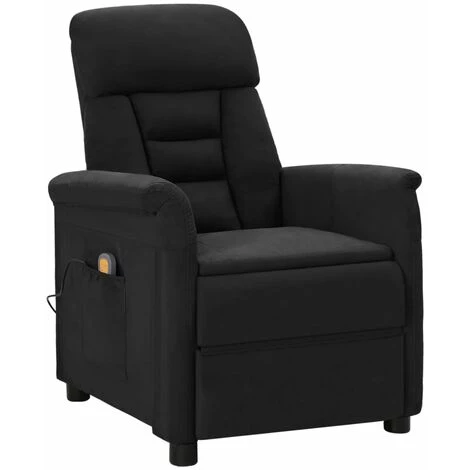 YOUTHUP Fauteuil Inclinable De Massage Noir Similicuir Daim - Noir 4 YOUTHUP Fauteuil Inclinable De Massage Noir Similicuir Daim - Noir – Image 2