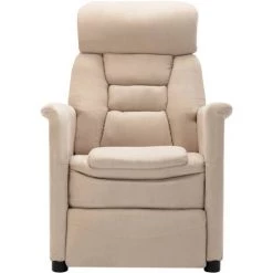 YOUTHUP Fauteuil Inclinable De Massage Crème Similicuir Daim - Crème 10 YOUTHUP Fauteuil Inclinable De Massage Crème Similicuir Daim - Crème -Pas Cher Fauteuil Magasin 51874524 4