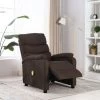 YOUTHUP Fauteuil Inclinable De Massage Marron Tissu - Brun 1 YOUTHUP Fauteuil Inclinable De Massage Marron Tissu - Brun -Pas Cher Fauteuil Magasin 51874787 1