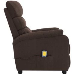 YOUTHUP Fauteuil Inclinable De Massage Marron Tissu - Brun 10 YOUTHUP Fauteuil Inclinable De Massage Marron Tissu - Brun -Pas Cher Fauteuil Magasin 51874787 4