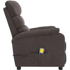 YOUTHUP Fauteuil Inclinable De Massage Taupe Tissu - Taupe 9 YOUTHUP Fauteuil Inclinable De Massage Taupe Tissu - Taupe -Pas Cher Fauteuil Magasin 51874799 3