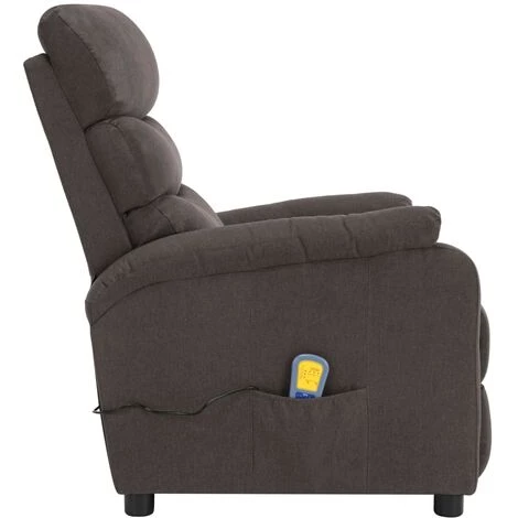 YOUTHUP Fauteuil Inclinable De Massage Taupe Tissu - Taupe 5 YOUTHUP Fauteuil Inclinable De Massage Taupe Tissu - Taupe – Image 3