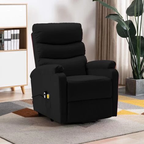 YOUTHUP Fauteuil Inclinable De Massage Noir Similicuir - Noir 3 YOUTHUP Fauteuil Inclinable De Massage Noir Similicuir - Noir