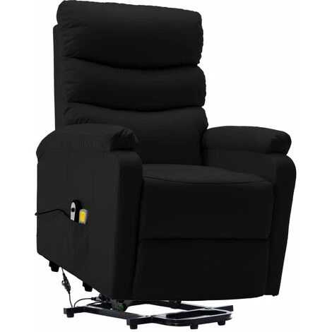 YOUTHUP Fauteuil Inclinable De Massage Noir Similicuir - Noir 4 YOUTHUP Fauteuil Inclinable De Massage Noir Similicuir - Noir – Image 2