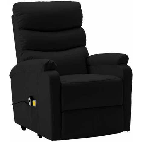 YOUTHUP Fauteuil Inclinable De Massage Noir Similicuir - Noir 5 YOUTHUP Fauteuil Inclinable De Massage Noir Similicuir - Noir – Image 3