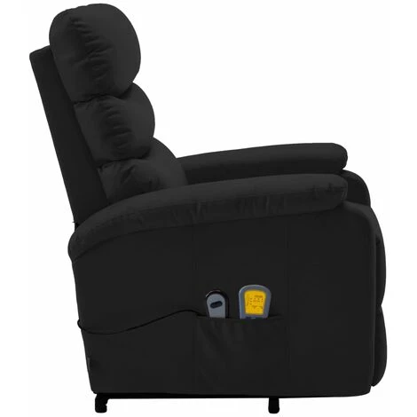 YOUTHUP Fauteuil Inclinable De Massage Noir Similicuir - Noir 7 YOUTHUP Fauteuil Inclinable De Massage Noir Similicuir - Noir – Image 5