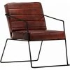 YOUTHUP Fauteuil Marron Foncé Cuir Véritable - Brun -Pas Cher Fauteuil Magasin 51878422 1