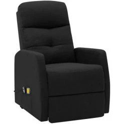 YOUTHUP Fauteuil Inclinable De Massage Noir Tissu - Noir 8 YOUTHUP Fauteuil Inclinable De Massage Noir Tissu - Noir -Pas Cher Fauteuil Magasin 51880070 2