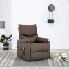 YOUTHUP Fauteuil Inclinable De Massage Marron Tissu - Brun 1 YOUTHUP Fauteuil Inclinable De Massage Marron Tissu - Brun -Pas Cher Fauteuil Magasin 51886538 1