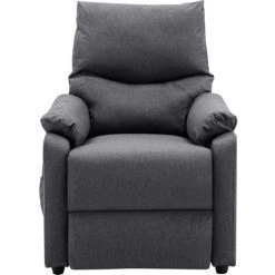 YOUTHUP Fauteuil Inclinable De Massage Gris Foncé Tissu - Gris -Pas Cher Fauteuil Magasin 51886540 5