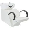 YOUTHUP Chaise De Salon Avec Lavabo Blanc Similicuir - Blanc -Pas Cher Fauteuil Magasin 51887727 1