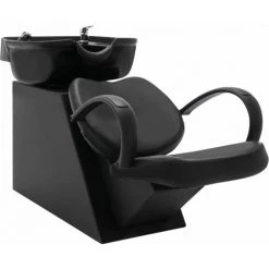 YOUTHUP Chaise De Salon Avec Lavabo Noir Similicuir - Noir