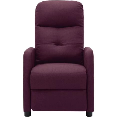 YOUTHUP Fauteuil Inclinable De Massage Violet Tissu - Pourpre 5 YOUTHUP Fauteuil Inclinable De Massage Violet Tissu - Pourpre – Image 3