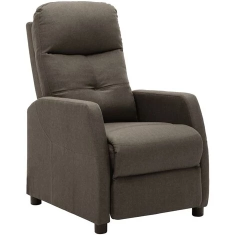 YOUTHUP Fauteuil Inclinable électrique Taupe Tissu - Taupe 4 YOUTHUP Fauteuil Inclinable électrique Taupe Tissu - Taupe – Image 2