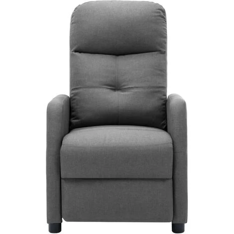 YOUTHUP Fauteuil Inclinable électrique De Massage Gris Clair Tissu - Gris 4 YOUTHUP Fauteuil Inclinable électrique De Massage Gris Clair Tissu - Gris – Image 2