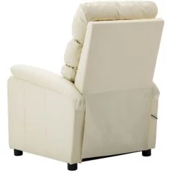 YOUTHUP Fauteuil Inclinable électrique De Massage Crème Similicuir - Crème 10 YOUTHUP Fauteuil Inclinable électrique De Massage Crème Similicuir - Crème -Pas Cher Fauteuil Magasin 51894120 4